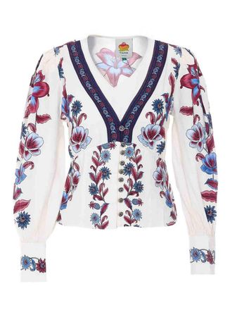 Farm Rio Multicolor Malu Winter Blouse