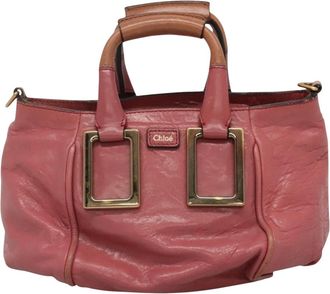 Chloé Ethel Pink Leather Handbag (Pre-Owned)