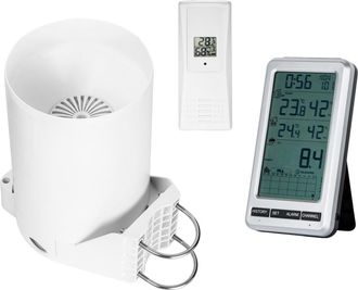 OEM Pluvi&oacute;metro Inal&aacute;mbrico, Tabla De Control De Temperatura Y Humedad De La Lluvia En El Hogar