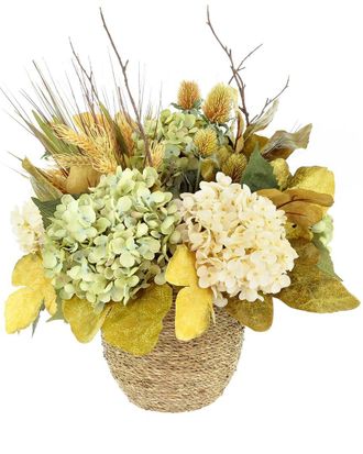 Creative Displays Inc. Handmade 26 Fall Wreath With Hydrangea, Heather & Berries