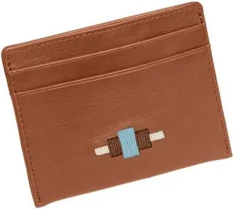 Pampeano Rombo Card Slip in Tan/brown/blue/cream at Nordstrom