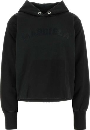 Maison Margiela Womens Slate Cotton Sweatshirt - Black - Size X-Small