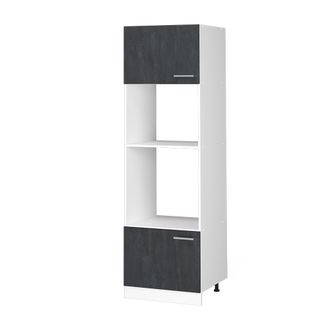 Vicco Armario Para Microondas R-line, Hormig&oacute;n Negro, 60 Cm