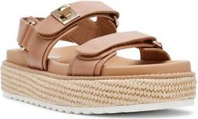 Steve Madden Bigmona Raffia Platform Sandal in Natural at Nordstrom Rack, Size 9.5