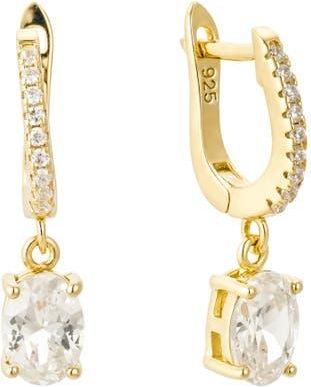 Untamed Petals Duchess Crystal Drop Earrings in Gold at Nordstrom