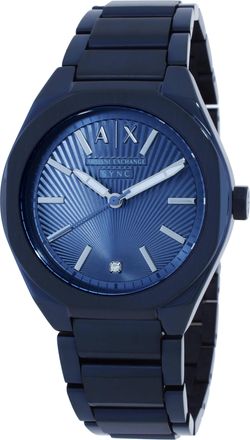 A|X Armani Exchange Sync Quartz Blue Dial Ladies Watch AX6032