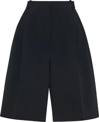 Rosetta Getty Shorts con pieghe - Nero