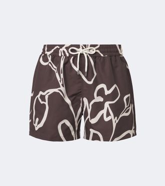Frescobol Carioca Rio printed swim trunks