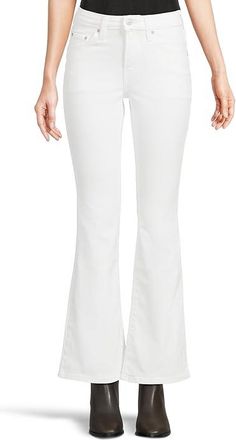 Levi's 726 High-Rise Flare Womens Jeans Soft Clean White : 33 32, Polyester/Elastane/Denim