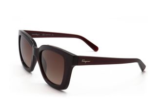 Ferragamo SF955S 613 Transparent Red/Brown