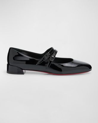 Christian Louboutin Sweet Jane Patent Ballerina Flats