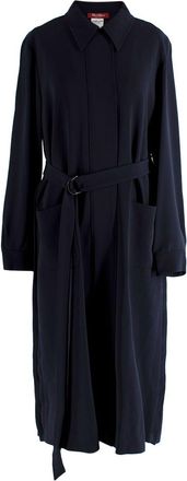 Max Mara S Max Mara Navy Belted Shirt Dress Size XL