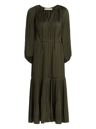 Marie Oliver Perrin pleated dress - Green