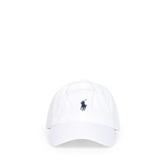 Polo Ralph Lauren Cotton Chino Baseball Cap - female - Polo Ralph Lauren - Hats & Caps - White - ONE SIZE - Accessories