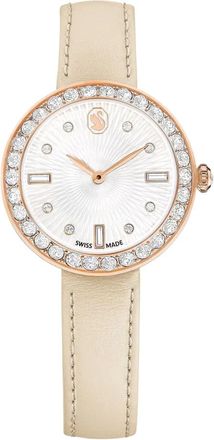 Swarovski Zwitsers quartzhorloge voor dames Matrix Beige/Rosegoud 5672968 - Dames - Horloges - Roze - ONE Size - Accessoires