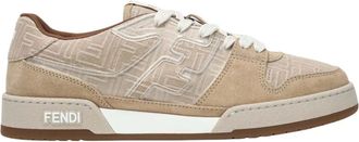 Fendi Schoenen, Heren, Beige, 41 1/2 EU, Lage Sneaker Match