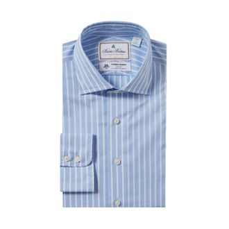 Brooks Brothers Heren, Overhemden, Blauw, Maat: S Katoen