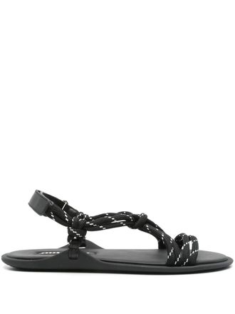 Miu Miu Nastro sandalen - Zwart