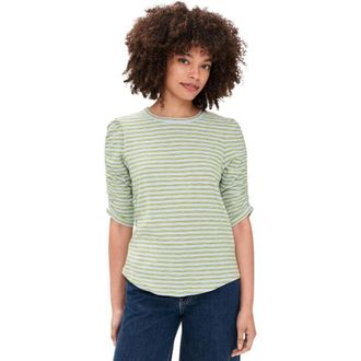 Veronica Beard Womens Waldorf Short Sleeve Tee, Banded Stripe