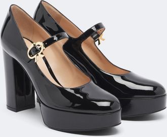 Gianvito Rossi Doris patent leather Mary Jane platform pumps