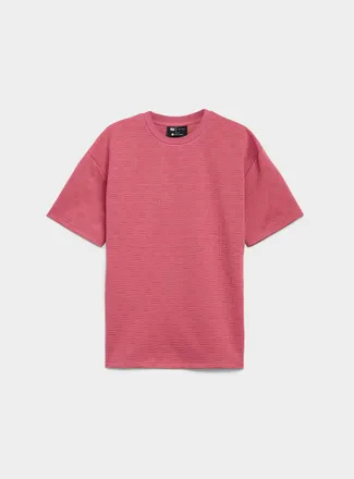 Le 31 Mens Embossed geo T-shirt