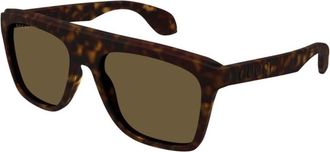 Gucci Authentieke Stijlvolle Brillen van Premium Kwaliteit - unisex - Zonnebrillen - Bruin - 57 MM - Accessoires