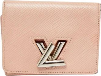 Louis Vuitton Pre-owned Twist Compact Portemonnee - Dames - Vintage Accessoires - Beige - ONE Size - Leer - Vintage