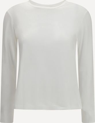 Max Mara T-shirt Fumetto con logo ricamato Woman XL