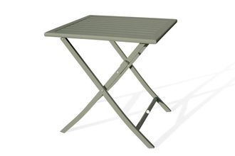 DCB Garden Mesa de jard&iacute;n plegable de aluminio