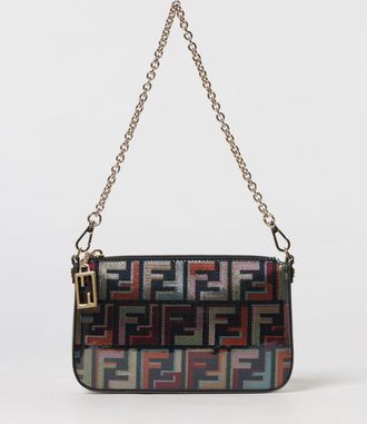 Fendi Pouch Baguette Fendi in cotone spalmato