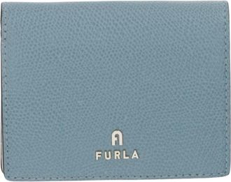 Furla Camelia S Compact Wallet - Dames - Portefeuilles - Blauw - ONE Size - Leer - Accessoires