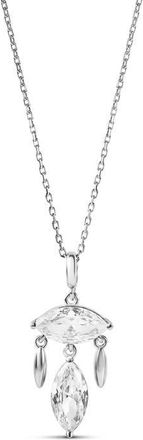 SHYMI Marquise Chandelier Pendant Necklace in Silver at Nordstrom