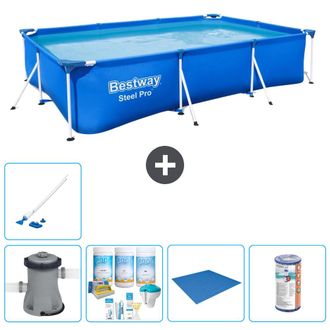 Bestway Piscina Bestway Steel Pro Rectangular - 300x201x66 Cm - 8-piezas S22089