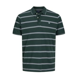 Jack & Jones Gestreept Poloshirt - Heren - Polos - Groen - S - Tops