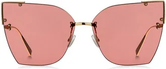 Max Mara Rose Gold MM Anita III Geometric Sunglasses