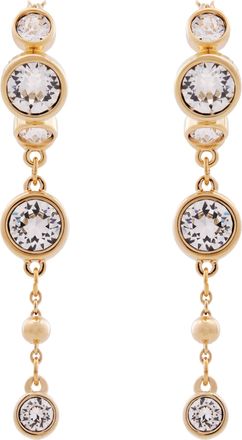 Swarovski Imber Pierced Earrings Gold Shiny Crystal