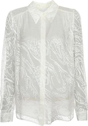 Lala Berlin Shirts, female, White, Size: S Light Crepe de Chine Blouse