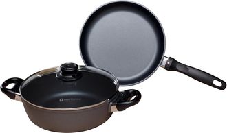 Swiss Diamond 3 Piece Cookware Set - Fry Pan and Casserole