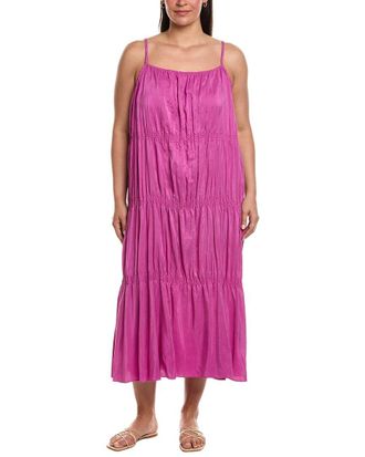 Eileen Fisher Eileen Fisher Smocked Silk Dress