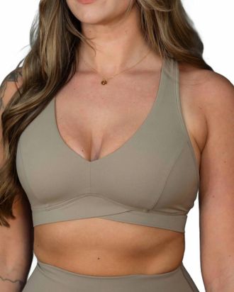 SPLITS59 Womens Mia Rigor Bra In Latte