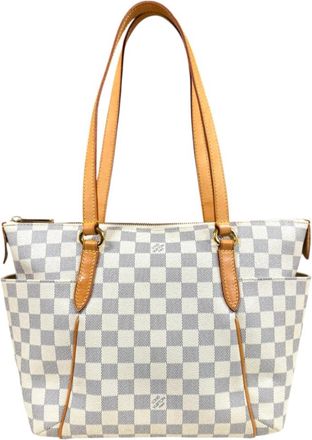 Louis Vuitton Damier Azur Blue Or White Damier Azur Tote Bag (Pre-Owned)