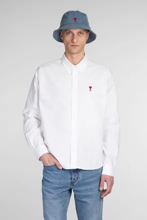 Ami Camicia in cotone bianco