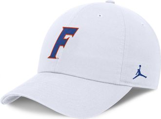 Nike Jordan Mens Florida Club Jordan Brand College Adjustable Hat in White | JC0110AUFN-KKE