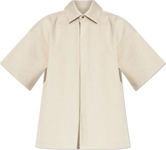 Jil Sander Losvallend overhemd - Dames - Overhemden - Beige - S - Katoen - Overhemden