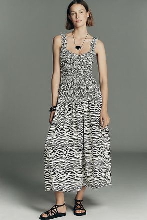 S/W/F Petite Cotton Scoop-Neck Maxi Dress