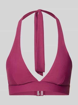 Marc O'Polo Bikini-Oberteil mit Label-Detail in Pink, Gr&ouml;&szlig;e XL