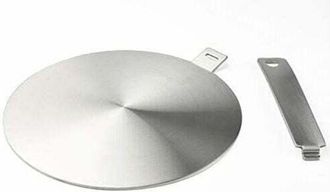 Elle Adaptador De Inducci&oacute;n, Disco Convertidor Para Placa De Inducci&oacute;n, Placa Difusora De Calor Con Asa Y Base Desmontables, 20 Cm