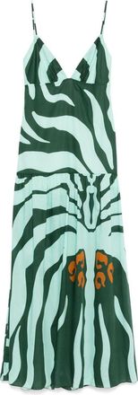 Johanna Ortiz Zea Palm Midi Dress - Womens - Cotton