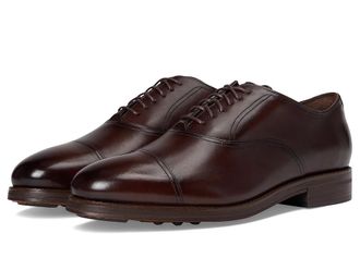 Cole Haan Ledley Grand Cap Toe Oxfords Mens Slip on Shoes Madeira/Dark Natural : 10.5 W - Wide, Leather