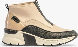 Rieker N6352-60 Womens Boots Beige Leather - Size UK 7.5